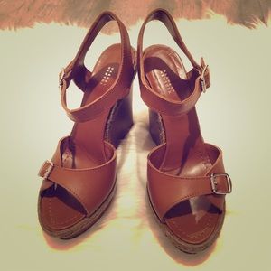 Barney’s New York Platform Wedge Sandals